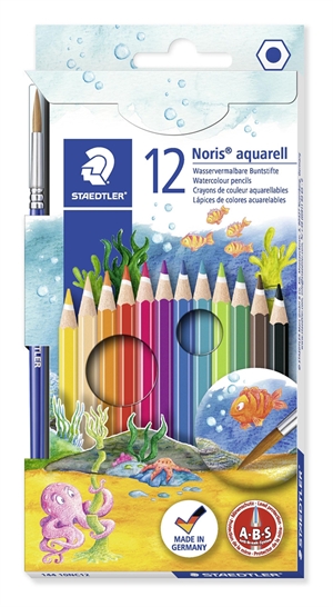 Staedtler Farveblyant Noris Club Akvarel ass (12)